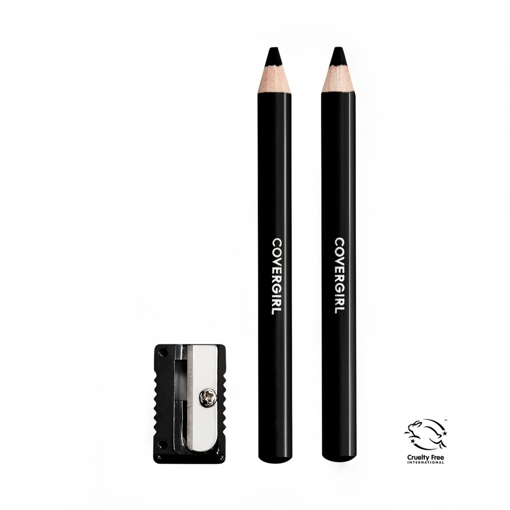 (2-Pack) COVERGIRL Easy Breezy Brow Fill + Define Eyebrow Pencil - 500 Black
